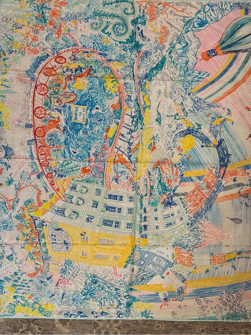 Luxury 90cm Silk Carnival Scarf - Picture 2 of 12